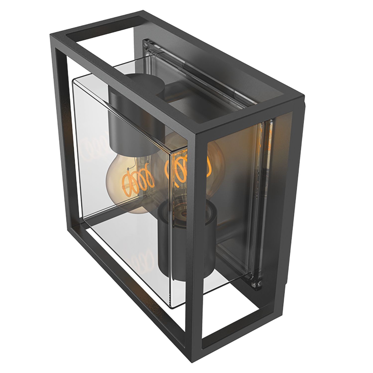 Calex Bologna Outdoor Wall Light Black (450CX)