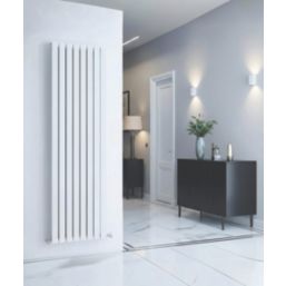 Reina Harley Single 1600mm x 560mm 3251BTU White Vertical Designer Radiator