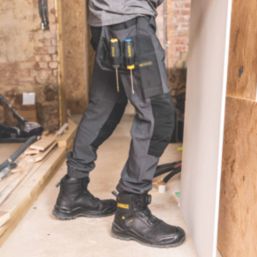 DEWALT Pritchard Stretch Work Joggers Grey / Black 40" W 33" L