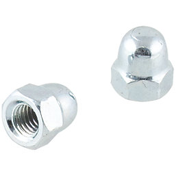 Easyfix Carbon Steel Dome Nuts M6 100 Pack