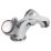 Bristan Club Chrome-Plated 110mm Cloakroom Cross Head Mono Basin Mixer Tap  With Pop-Up Waste