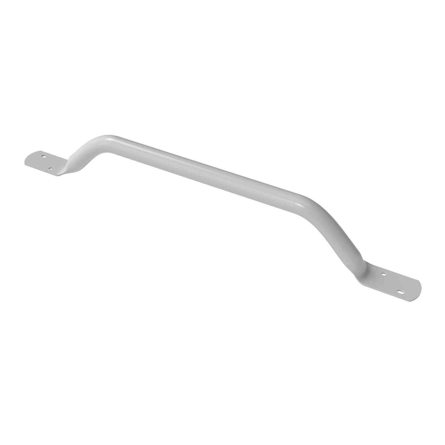 Nymas Straight Household Flat End Steel Grab Rail White 610mm (450JM)