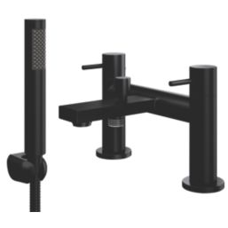 ETAL Blake Matt Black 145mm Deck Mounted Dual Control Manual Shower Mixer Tap