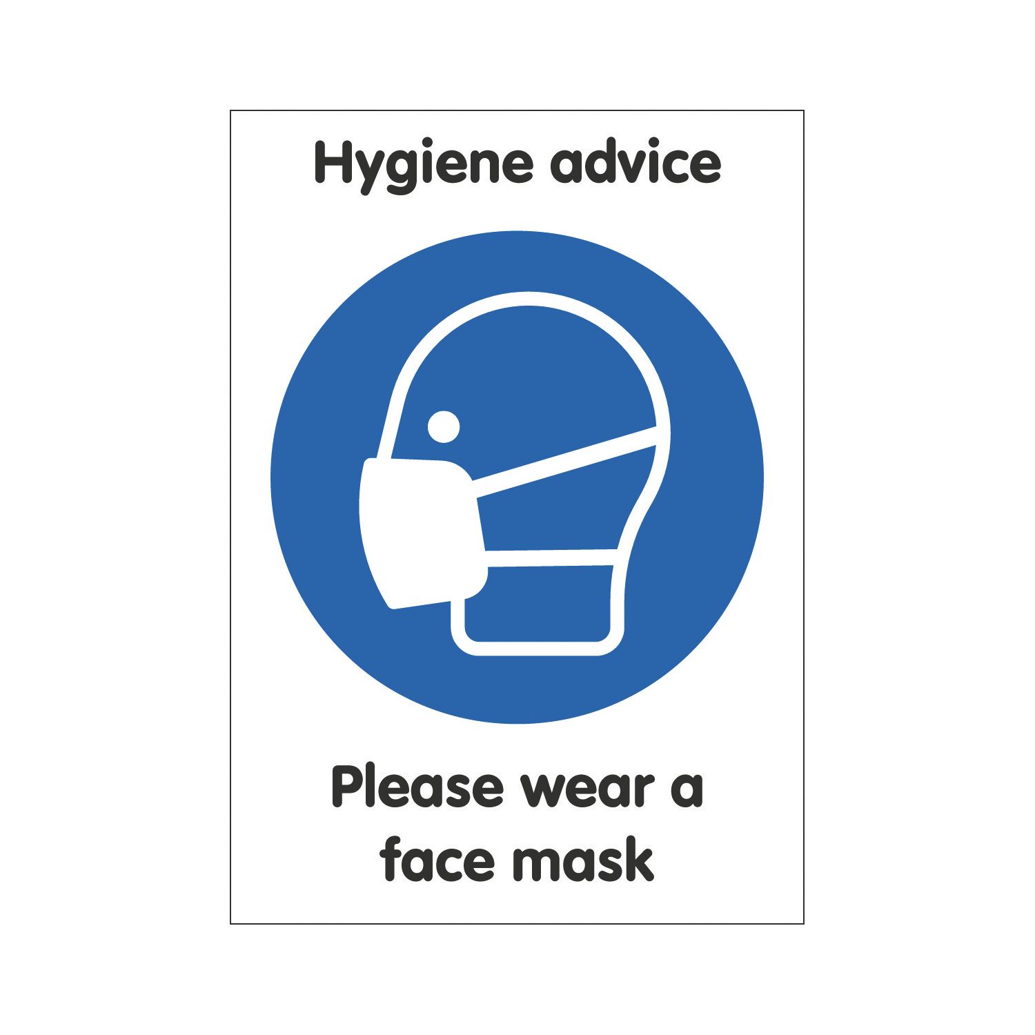 Essentials "Please Wear a Face Mask" Signs 297mm x 210mm 10 Pack (450KK)