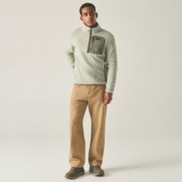 Regatta Frankie Borg Half Zip Fleece Abbeystone/Smokey Olive  Medium 39-40" Chest