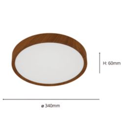 Eglo Musurita LED Ceiling Light Brown 14.6W 1600lm