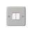 MK Contoura 10A 2-Gang 2-Way Switch  Grey with White Inserts