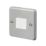 MK Contoura 10A 2-Gang 2-Way Switch  Grey with White Inserts