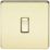 Knightsbridge  20A 1-Gang DP Control Switch Polished Brass