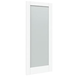 Green & Taylor  1-Frosted Light Primed White Wooden Shaker Internal Door 1981mm x 762mm