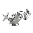 Bristan 1901 Chrome-Plated 110mm Standard Cross Head Mono Basin Mixer Tap  With Pop-Up Waste