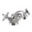 Bristan 1901 Chrome-Plated 110mm Standard Cross Head Mono Basin Mixer Tap  With Pop-Up Waste