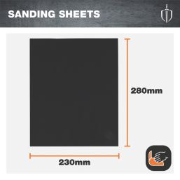 Magnusson  1200 Grit Multi-Material Hand Sanding Sheet 280mm x 230mm 4 Pack