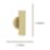 Eglo Portillo Up & Down Wall Light Matt Brass