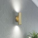 Eglo Portillo Up & Down Wall Light Matt Brass