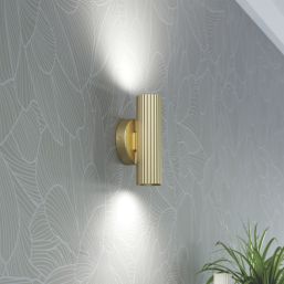Eglo Portillo Up & Down Wall Light Matt Brass