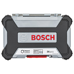 Bosch  1/4" Hex Shank Mixed Impact Control Screwdriver Bit Set 36 Pieces