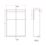 Alaska Bathroom Fitted Furniture Pack RH Vanity with Basin Soft Blue Matt 1244mm x 355mm x 997mm