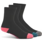 Hard Yakka Core Bamboo Crew Women's Socks Multicoloured 4-8 3 Pairs