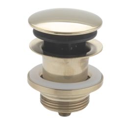 McAlpine CWP60-CB-BB Brushed Brass 1.25" Slotted/Unslotted Pop Up Basin Waste