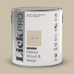 LickPro 2.5Ltr Beige 09 Satin Water-Based Trim Paint