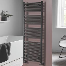 Towelrads 1600mm x 600mm 3081BTU Black Flat  Towel Radiator