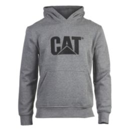 CAT Trademark Hooded Sweatshirt Heather Grey 4X Large 58-60" Chest