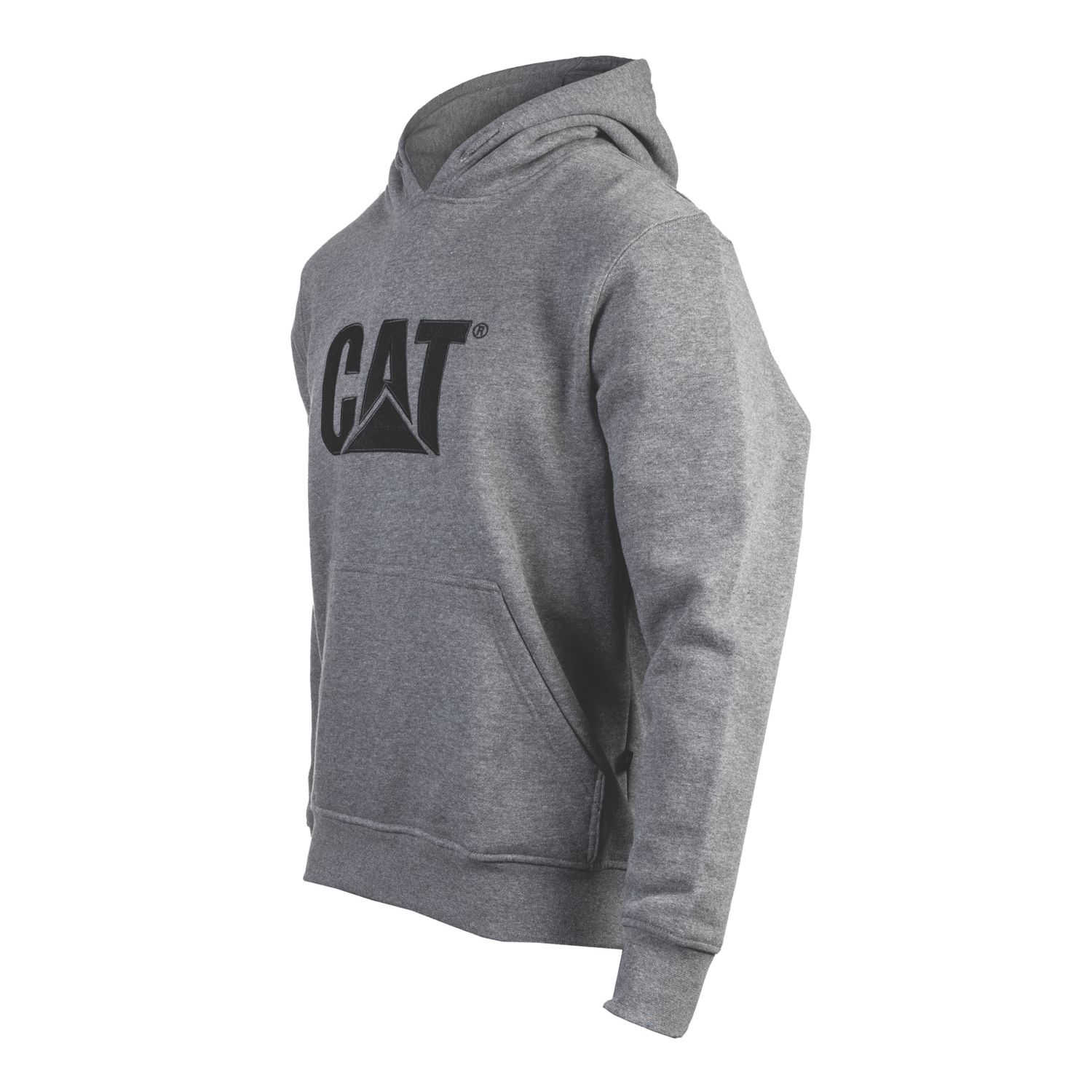 CAT Trademark Hooded Sweatshirt Heather Grey 4X Large 58-60" Chest (451VF)