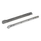 Essentials Steel Bottom Fix Self-Closing Roller Drawer Runners 500mm 2 Pack