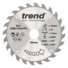 Trend CSB/19024TC Wood Thin Kerf Circular Saw Blade for Cordless Saws 190mm x 30mm 24T