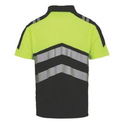 Regatta Hi-Vis X-Pro Polo Shirt Black/Yellow Small 38" Chest