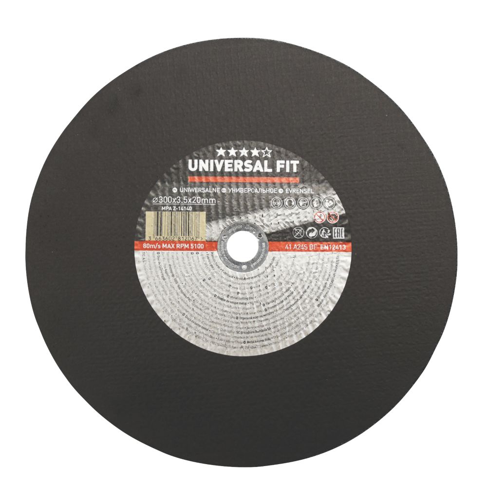 Metal Metal Cutting Disc 300mm (12") x 20mm Screwfix
