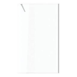 Palermo  Semi-Framed Showerwall Glass Chrome 800mm x 1950mm