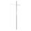 Palermo  Semi-Framed Showerwall Glass Chrome 800mm x 1950mm