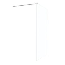 Palermo  Semi-Framed Showerwall Glass Chrome 800mm x 1950mm