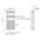 Flomasta 1200mm x 500mm 1815BTU Anthracite Flat  Towel Radiator