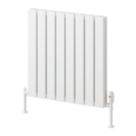 Reina Piatto Double 600mm x 595mm 2186BTU White Vertical Designer Radiator