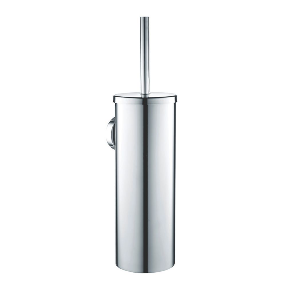 Aqualux Perth Toilet Brush Holder Chrome Screwfix
