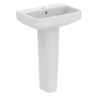 Ideal Standard i.life S Washbasin & Pedestal 1 Tap Hole 550mm
