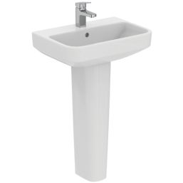 Ideal Standard i.life S Washbasin & Pedestal 1 Tap Hole 550mm