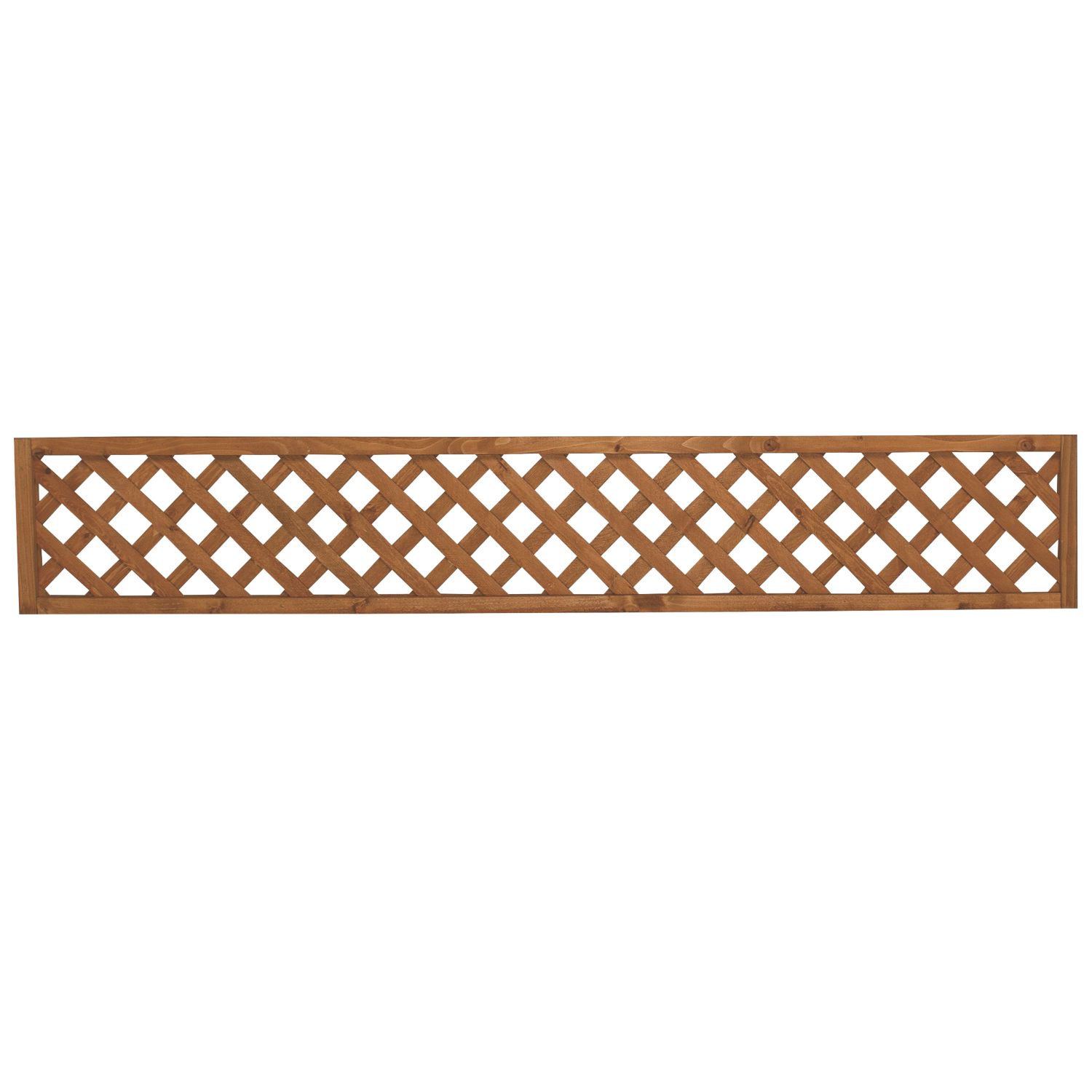 Forest Fence Topper Softwood Rectangular Trellis 6' x 1' 5 Pack (452JG)