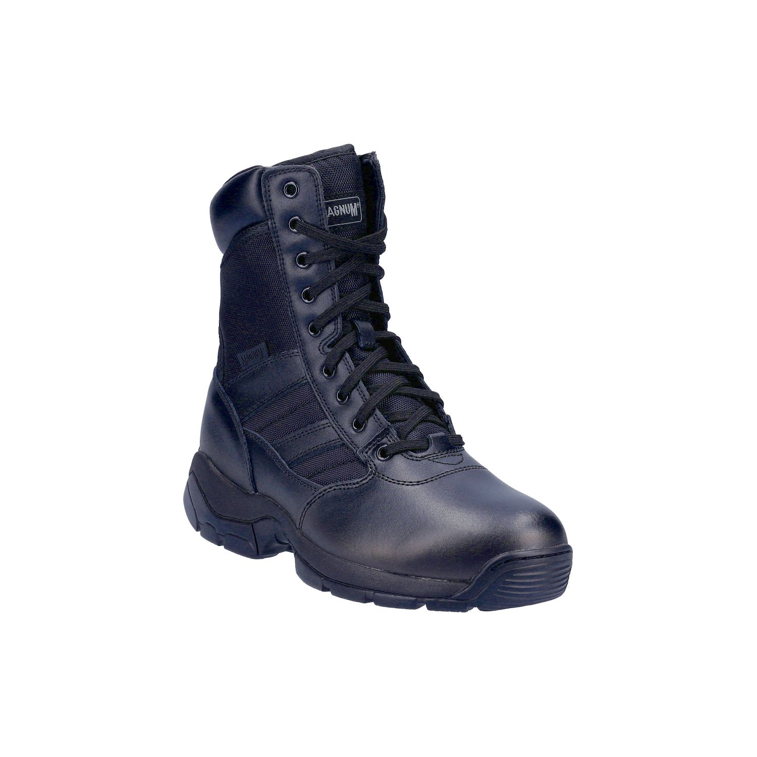 Magnum Panther Size 8 Black Lace & Zip Non Safety Work Boots (452JT)