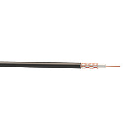 Time RG59 Black 1-Core Round Coaxial Cable 25m Drum