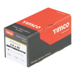 Timco  Phillips Pan Thread Forming Window Screws 4.8mm x 80mm 200 Pack
