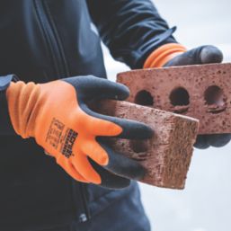 Scruffs  Thermal Gloves Orange / Black Large