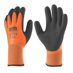 Scruffs  Thermal Gloves Orange / Black Large