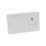 MagCharge  Raised Square with Qi2 Wireless Charging Socket 2-Gang 13A Unswitched Matt White with White Inserts