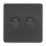 Knightsbridge  2-Gang 2-Way LED Intelligent Dimmer Switch  Matt Black