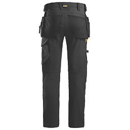 Snickers AW Full Stretch Holster Trousers Black 38" W 32" L