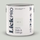 LickPro  2.5Ltr Grey 01 Vinyl Matt Emulsion  Paint
